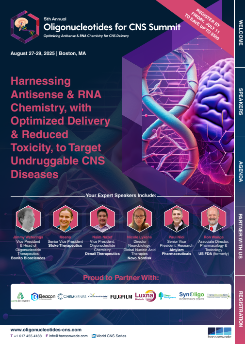 5th Oligonucleotides for CNS Summit Brochure Cover