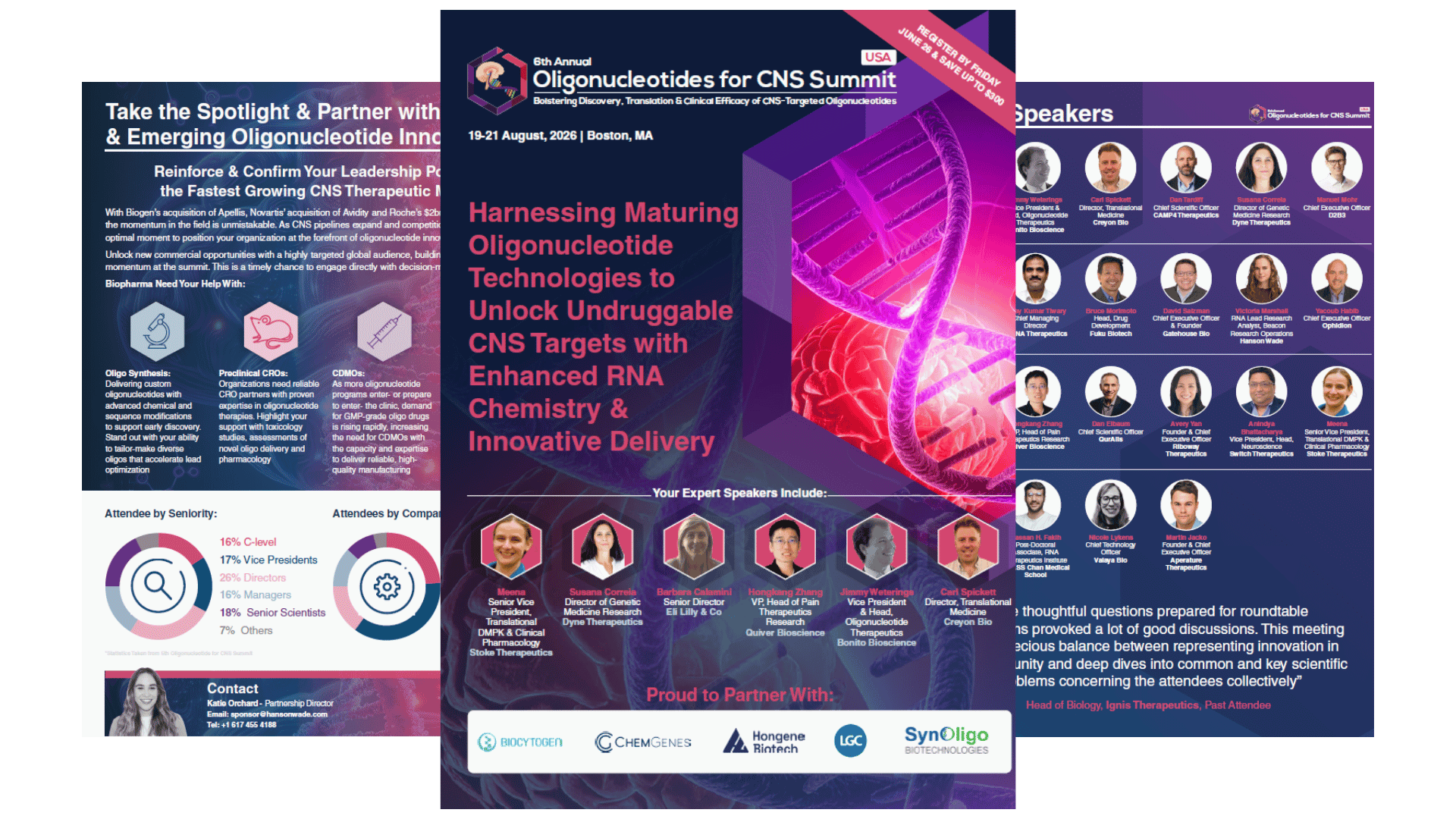 6th Oligonucleotides for CNS Summit 2026 Brochure
